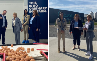 First Lady of the United States Visits Outward Farms
